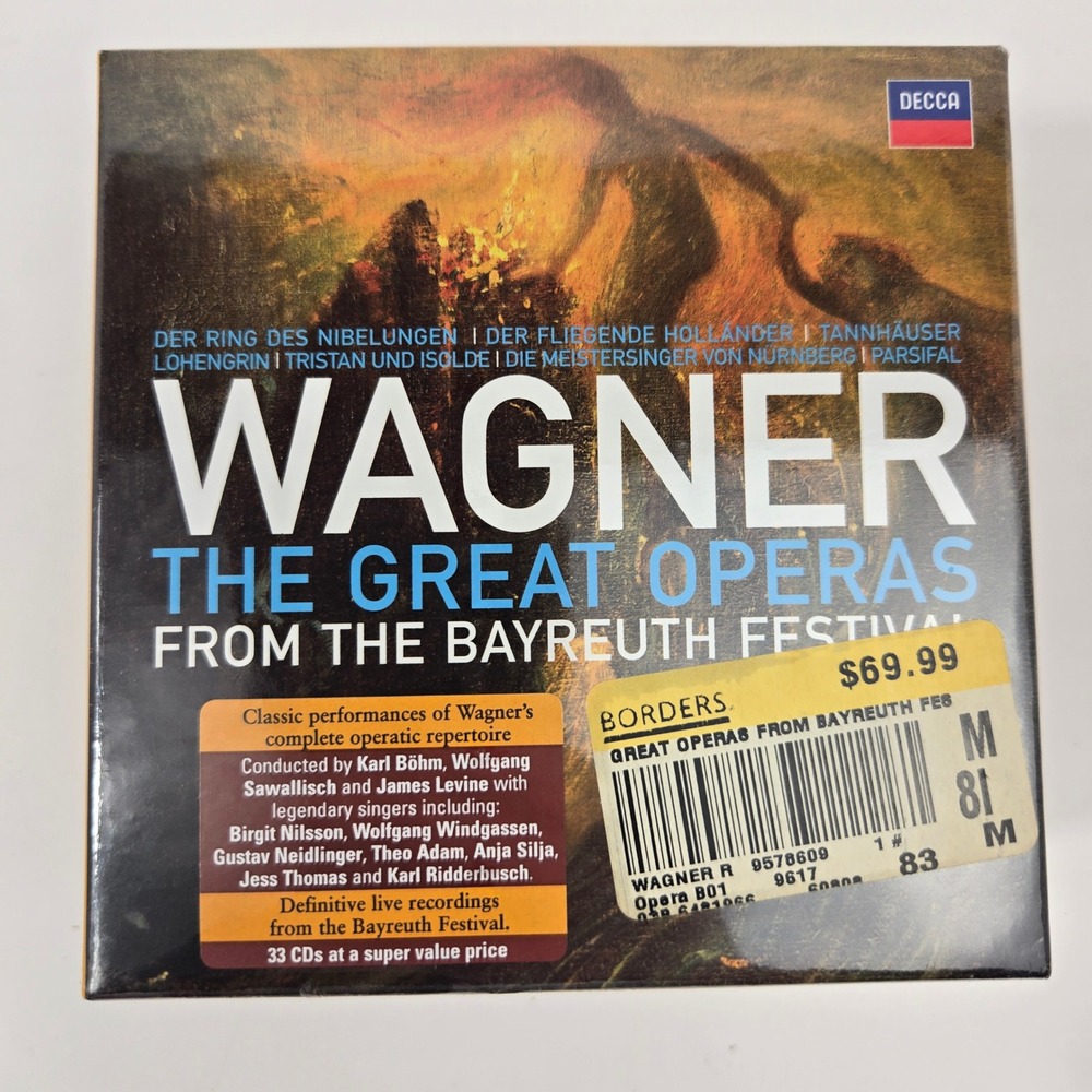 Wagner The Great Operas Bayreuth Festival 33 CD Box Set Decca Brand New Sealed